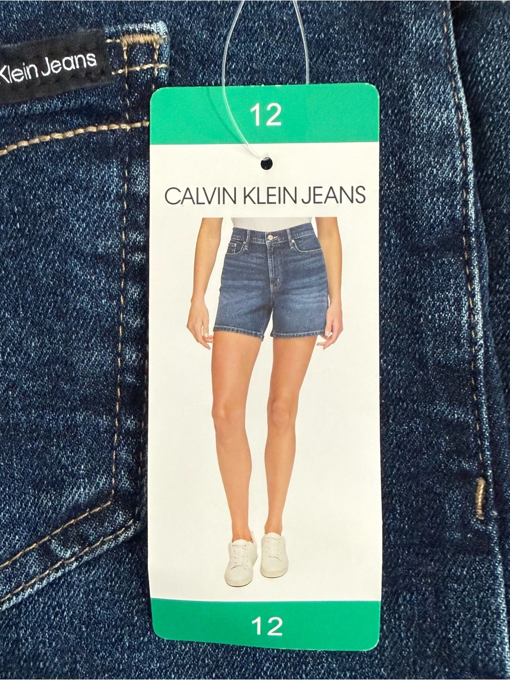 Calvin Klein Jeans Mid Rise Classic 5 Pocket Denim Shorts, Women’s Size 12